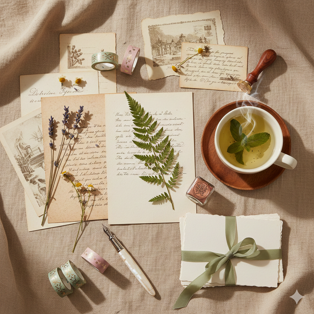 Enveloppe Ummail avec lettre et stickers faits main