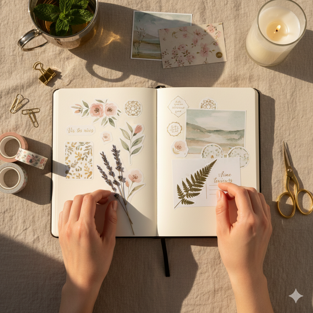 Mains préparant une lettre Ummail avec amour